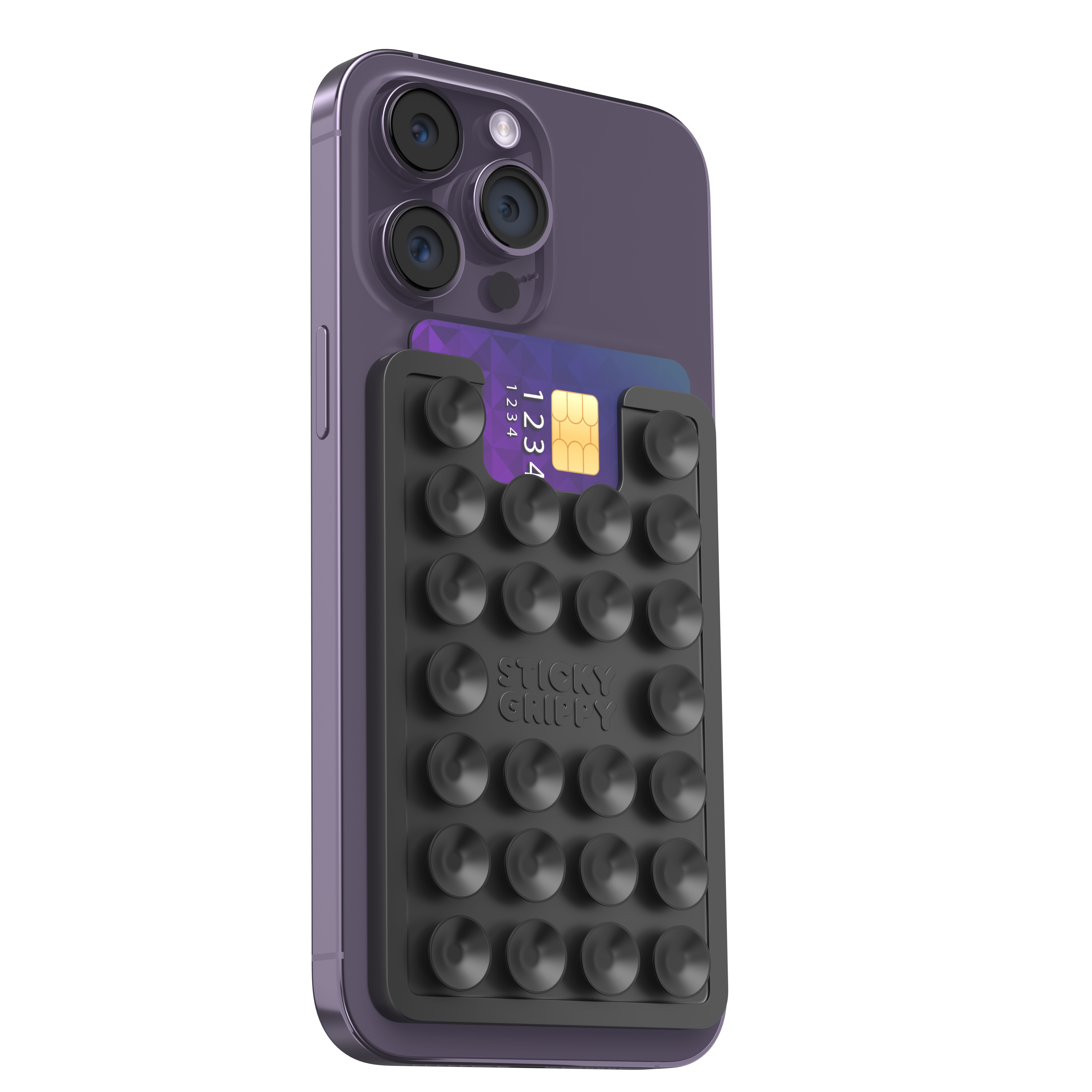 Black Card Holder StickyGrippy Black Card Holder StickyGrippy