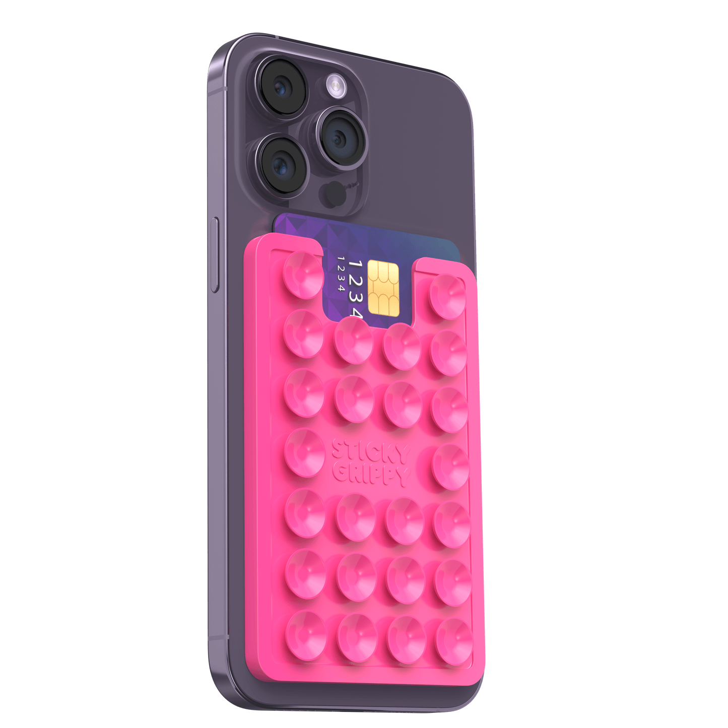 Pink Card Holder StickyGrippy